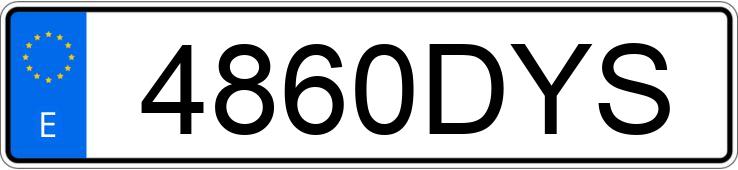 Numer rejestracyjny 4860DYS posiada MITSUBISHI L 200