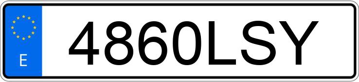 Numer rejestracyjny 4860LSY posiada BMW SERIE 1
