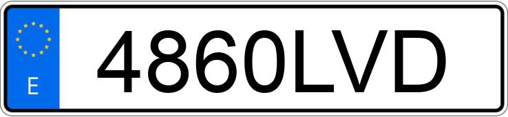 Numer rejestracyjny 4860LVD posiada KIA SPORTAGE