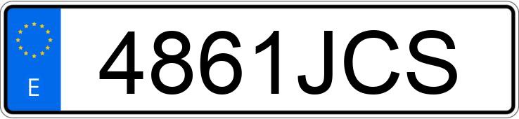 Numer rejestracyjny 4861JCS posiada BMW SERIE 3