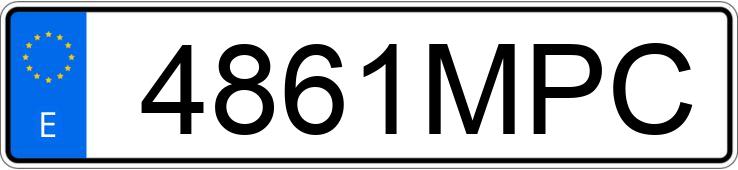 Numer rejestracyjny 4861MPC posiada BMW SERIE 4