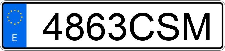 Registreringsnummer4863CSM har FORD SIERRA