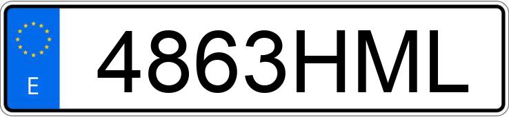 Numer rejestracyjny 4863HML posiada MERCEDES CLS (218) Numer rejestracyjny 4863HML posiada MERCEDES CLS (218)