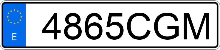 Numer rejestracyjny 4865CGM posiada SEAT TOLEDO Numer rejestracyjny 4865CGM posiada SEAT TOLEDO