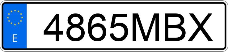 Le numéro d’enregistrement 4865MBX a VOLKSWAGEN GOLF PLUS