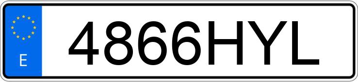 Numer rejestracyjny 4866HYL posiada PEUGEOT 208