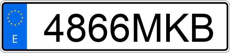 Numer rejestracyjny 4866MKB posiada FORD KUGA