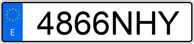 Numer rejestracyjny 4866NHY posiada VOLKSWAGEN SCIROCCO