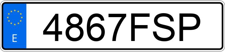 Numer rejestracyjny 4867FSP posiada AUDI A4