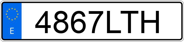 Numer rejestracyjny 4867LTH posiada KIA EV6 Numer rejestracyjny 4867LTH posiada KIA EV6