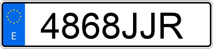Numer rejestracyjny 4868JJR posiada RENAULT ESPACE
