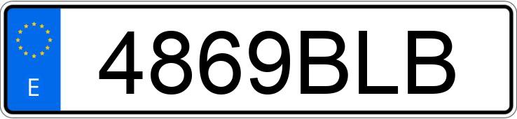 Numer rejestracyjny 4869BLB posiada BMW X5