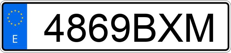 Numer rejestracyjny 4869BXM posiada MERCEDES C (203)