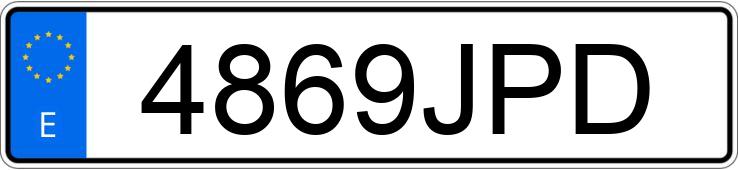 Numer rejestracyjny 4869JPD posiada AUDI A7 SPORTBACK