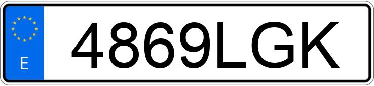 Numer rejestracyjny 4869LGK posiada SEAT LEON