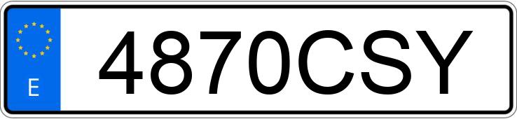 Registreringsnummeret 4870CSY har SEAT LEON