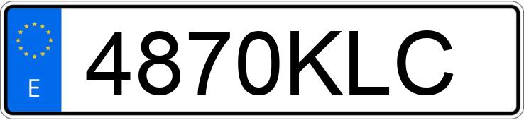 Numer rejestracyjny 4870KLC posiada MERCEDES E (238)