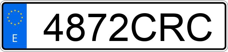 Numer rejestracyjny 4872CRC posiada CITROEN XSARA