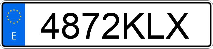 Numer rejestracyjny 4872KLX posiada LAND ROVER RANGE ROVER SPORT