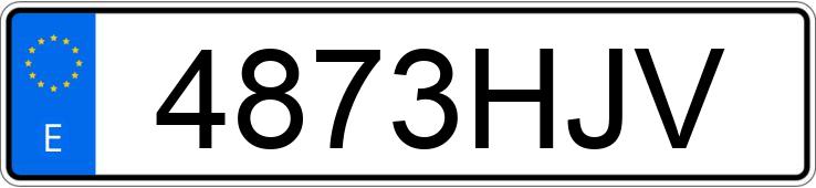Numer rejestracyjny 4873HJV posiada SEAT IBIZA