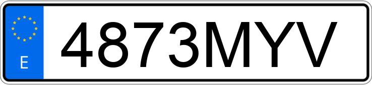 Numer rejestracyjny 4873MYV posiada AUDI A3 Numer rejestracyjny 4873MYV posiada AUDI A3