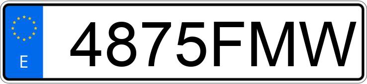 Numer rejestracyjny 4875FMW posiada FORD FOCUS