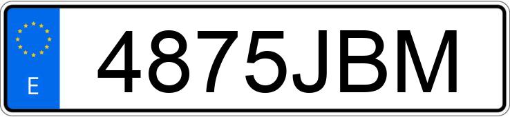 Numer rejestracyjny 4875JBM posiada VOLKSWAGEN SCIROCCO