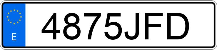 Numer rejestracyjny 4875JFD posiada RENAULT GRAND KANGOO