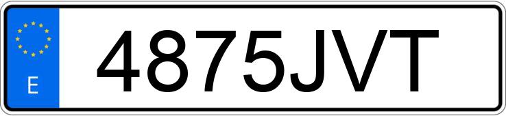 Numer rejestracyjny 4875JVT posiada RENAULT MEGANE