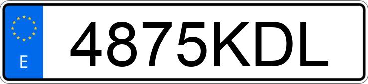 Numer rejestracyjny 4875KDL posiada HYUNDAI I40