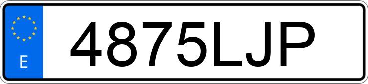 Numer rejestracyjny 4875LJP posiada PEUGEOT RIFTER