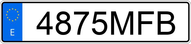 Numer rejestracyjny 4875MFB posiada RENAULT EXPRESS