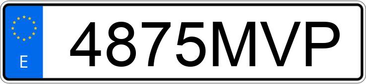 Numer rejestracyjny 4875MVP posiada MERCEDES A (177)