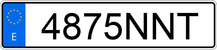 Numer rejestracyjny 4875NNT posiada BMW IX1