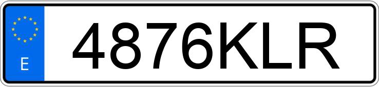 Numer rejestracyjny 4876KLR posiada MERCEDES C (205)
