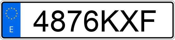 Numer rejestracyjny 4876KXF posiada CITROEN C-ELYSEE
