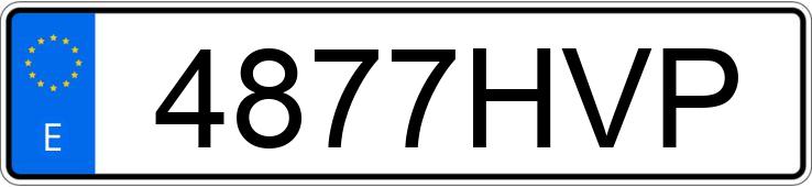 Numer rejestracyjny 4877HVP posiada HONDA CR-V