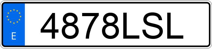 The registration number 4878LSL has BMW SERIE 2
