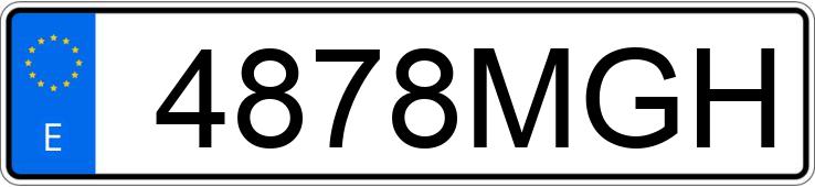 Numer rejestracyjny 4878MGH posiada TOYOTA COROLLA