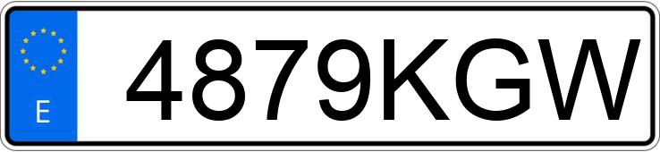 Numer rejestracyjny 4879KGW posiada FORD KUGA Numer rejestracyjny 4879KGW posiada FORD KUGA