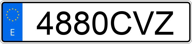 Numer rejestracyjny 4880CVZ posiada VOLVO V50