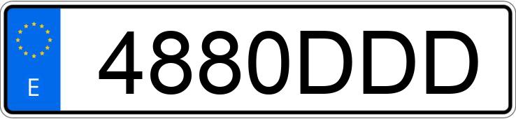 Numer rejestracyjny 4880DDD posiada RENAULT MEGANE