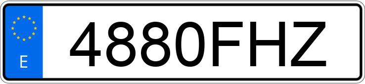 Numer rejestracyjny 4880FHZ posiada MERCEDES CLK (208-209)