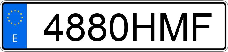 Numer rejestracyjny 4880HMF posiada RENAULT MEGANE