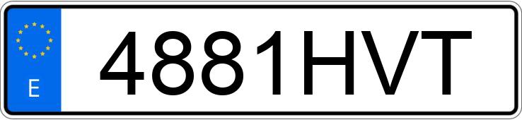 Numer rejestracyjny 4881HVT posiada MERCEDES E (212-207)