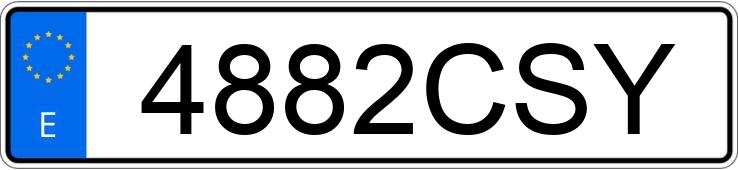 Numer rejestracyjny 4882CSY posiada LEXUS IS 200