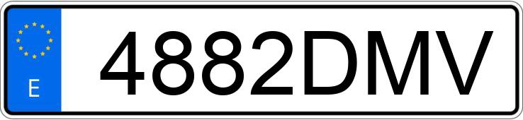 Numer rejestracyjny 4882DMV posiada PEUGEOT 206