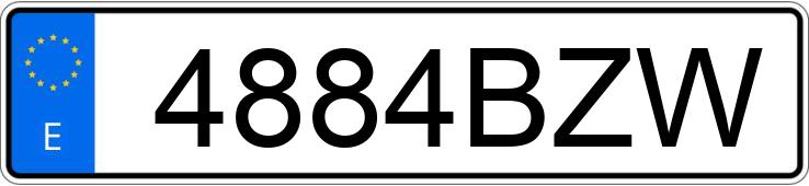 Numer rejestracyjny 4884BZW posiada MERCEDES SPRINTER Numer rejestracyjny 4884BZW posiada MERCEDES SPRINTER