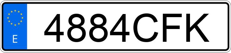 Numer rejestracyjny 4884CFK posiada BMW SERIE 5