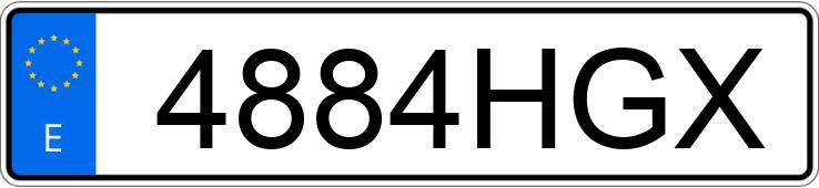 Numer rejestracyjny 4884HGX posiada FIAT PUNTO